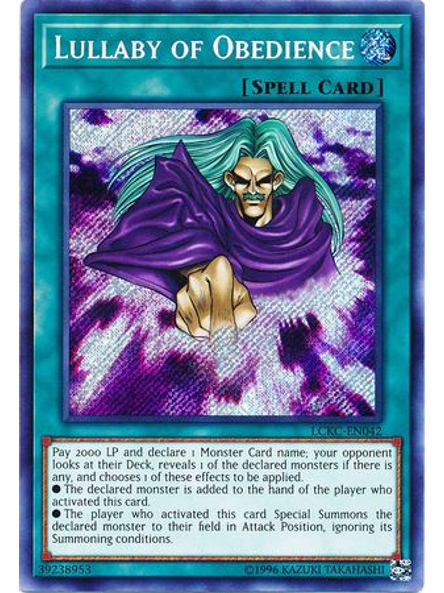 Lullaby of Obedience - LCKC-EN042 - Secret Rare Unlimited 1