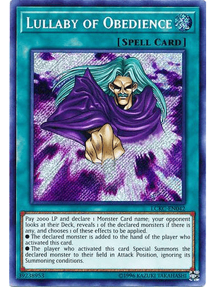 Lullaby of Obedience - LCKC-EN042 - Secret Rare Unlimited