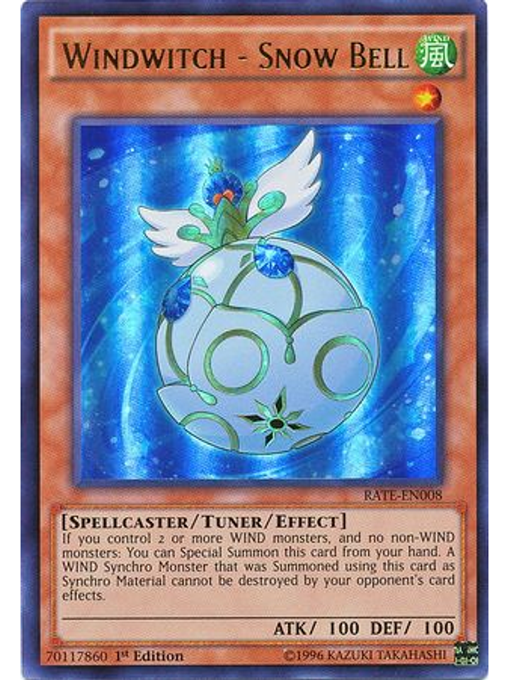 Windwitch - Snow Bell - RATE-EN008 - Ultra Rare 1st Edition 1