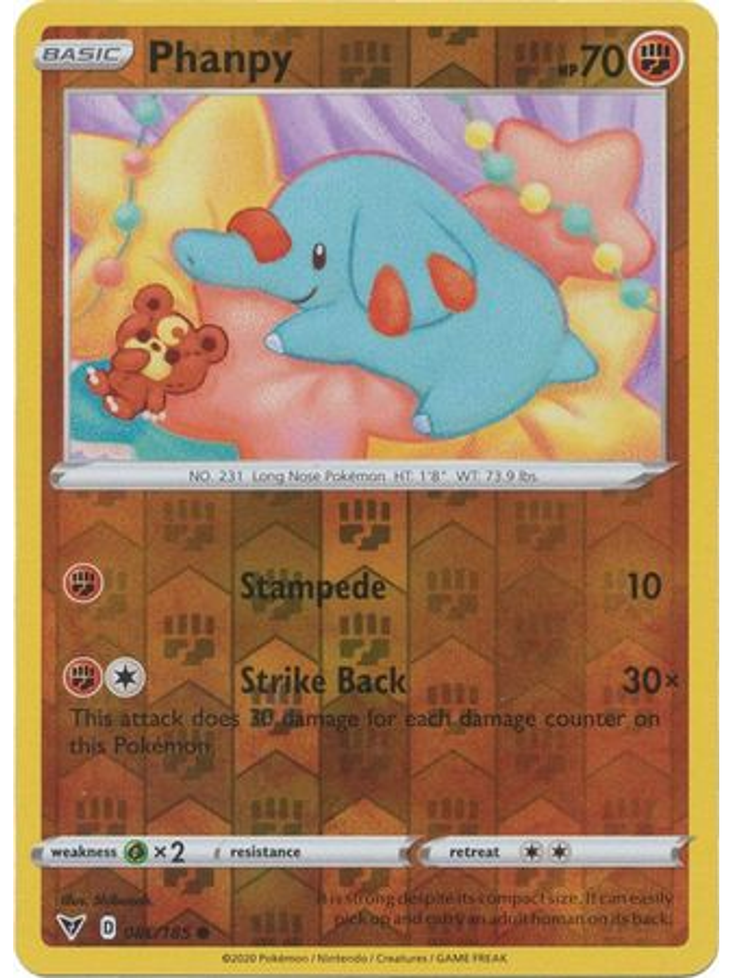 Phanpy - 086/185 - Common Reverse Holo 1