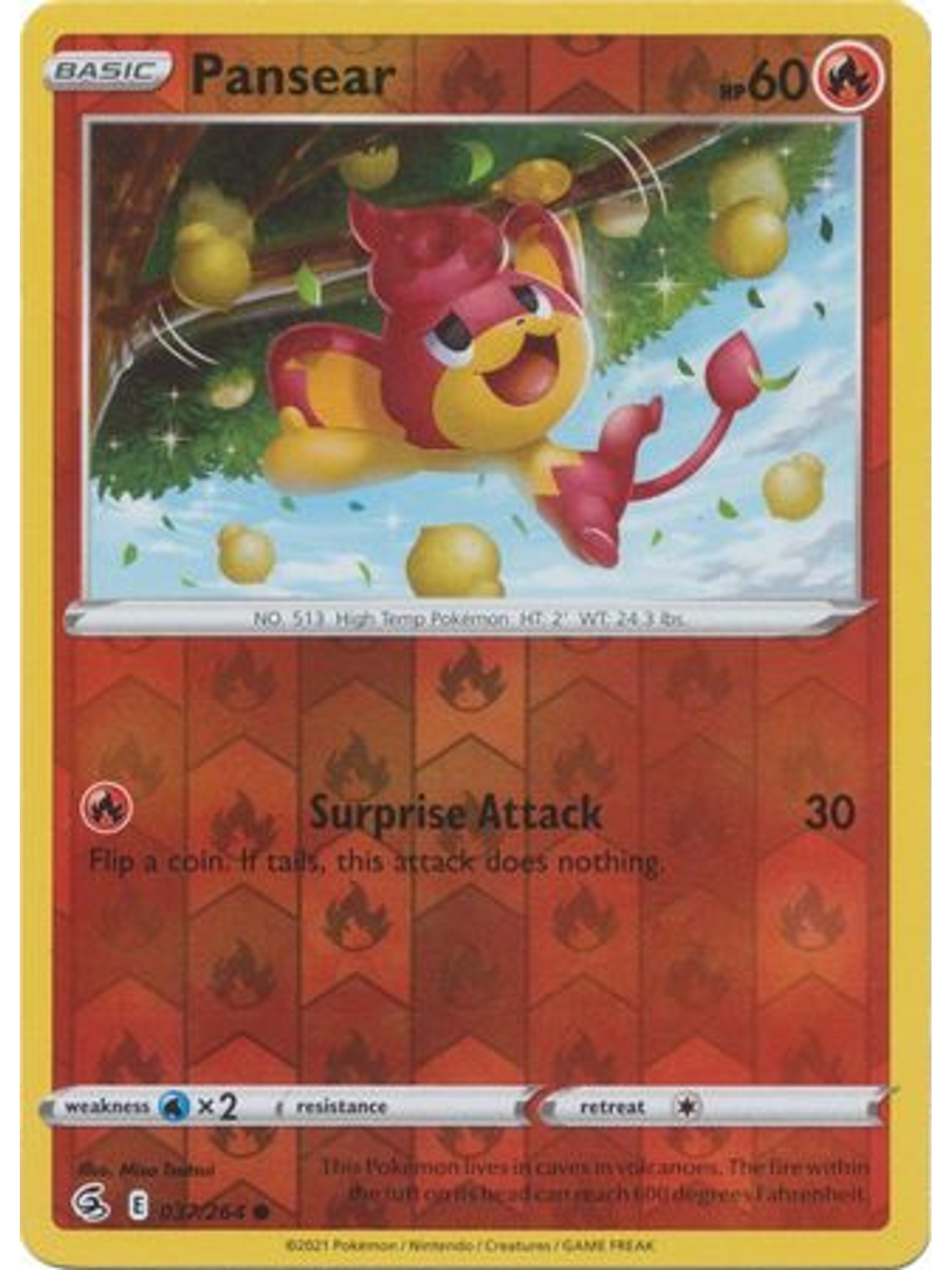 Pansear - 037/264 - Common Reverse Holo 1