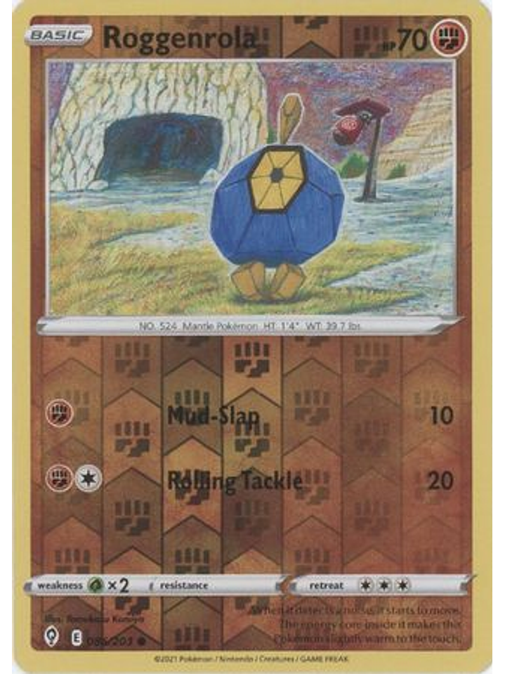 Roggenrola - 086/203 - Common Reverse Holo 1