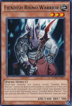 Fiendish Rhino Warrior - BOSH-EN091 - Rare Unlimited
