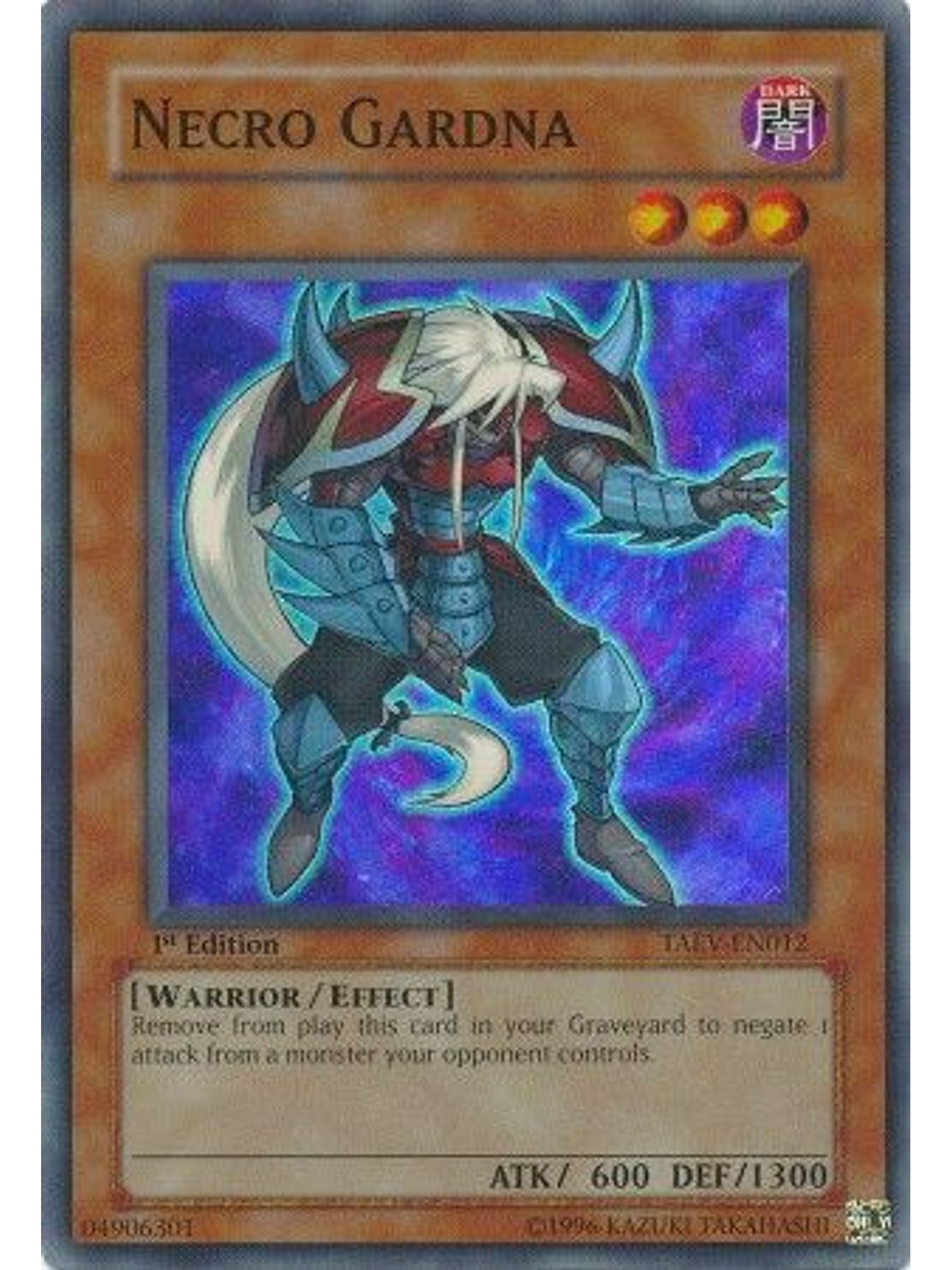 Necro Gardna - TAEV-EN012 - Super Rare 1st Edition 1