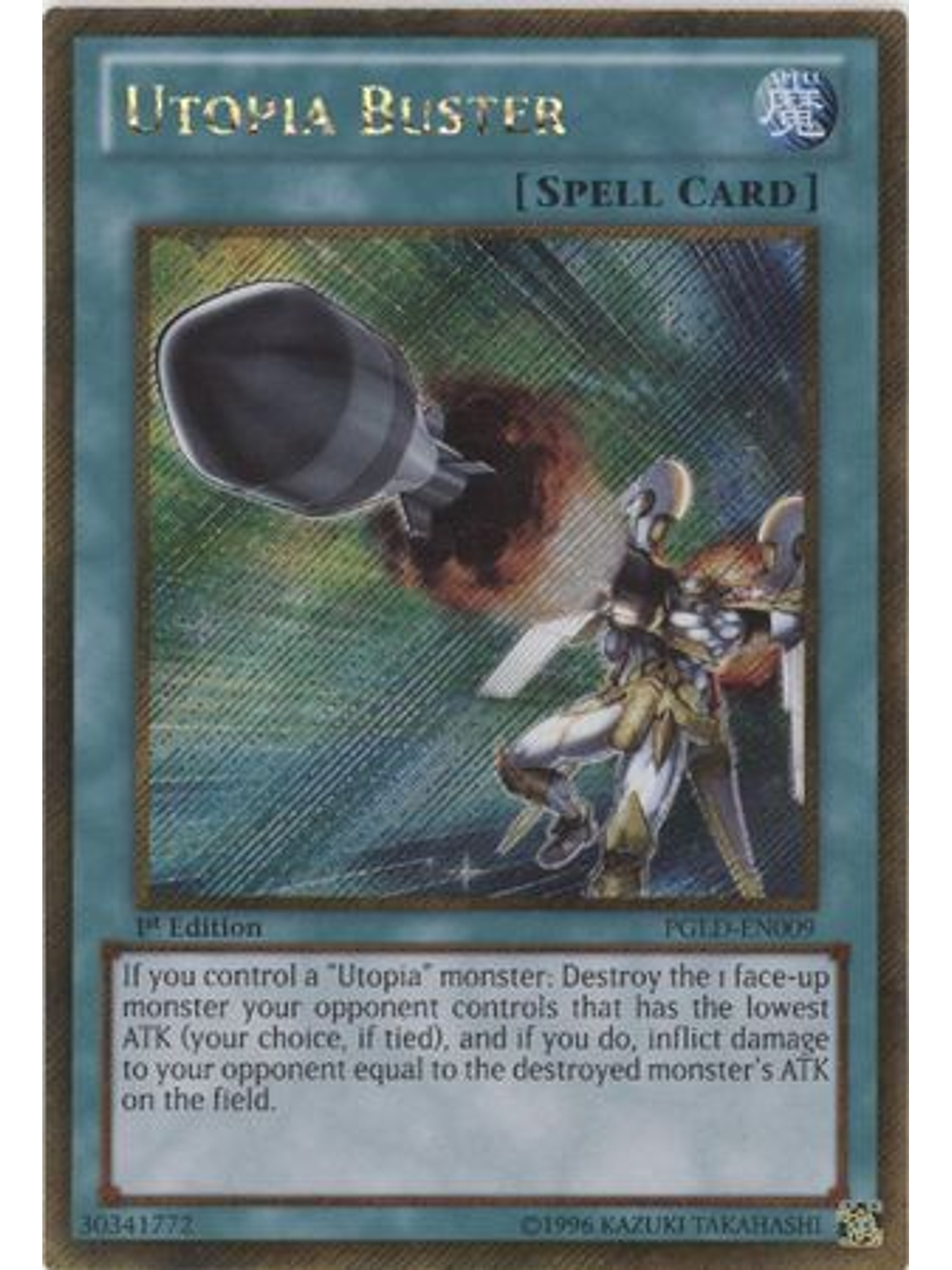 Utopia Buster - PGLD-EN009 - Gold Secret Rare 1st Edition 1