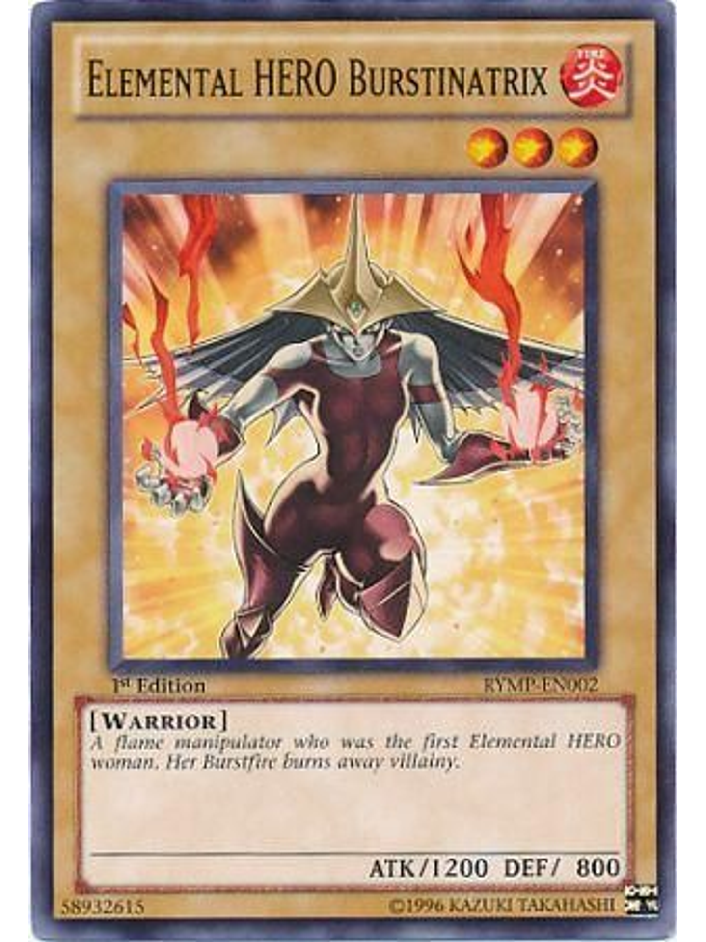 Elemental Hero Burstinatrix - RYMP-EN002 - Common 1st Edition 1