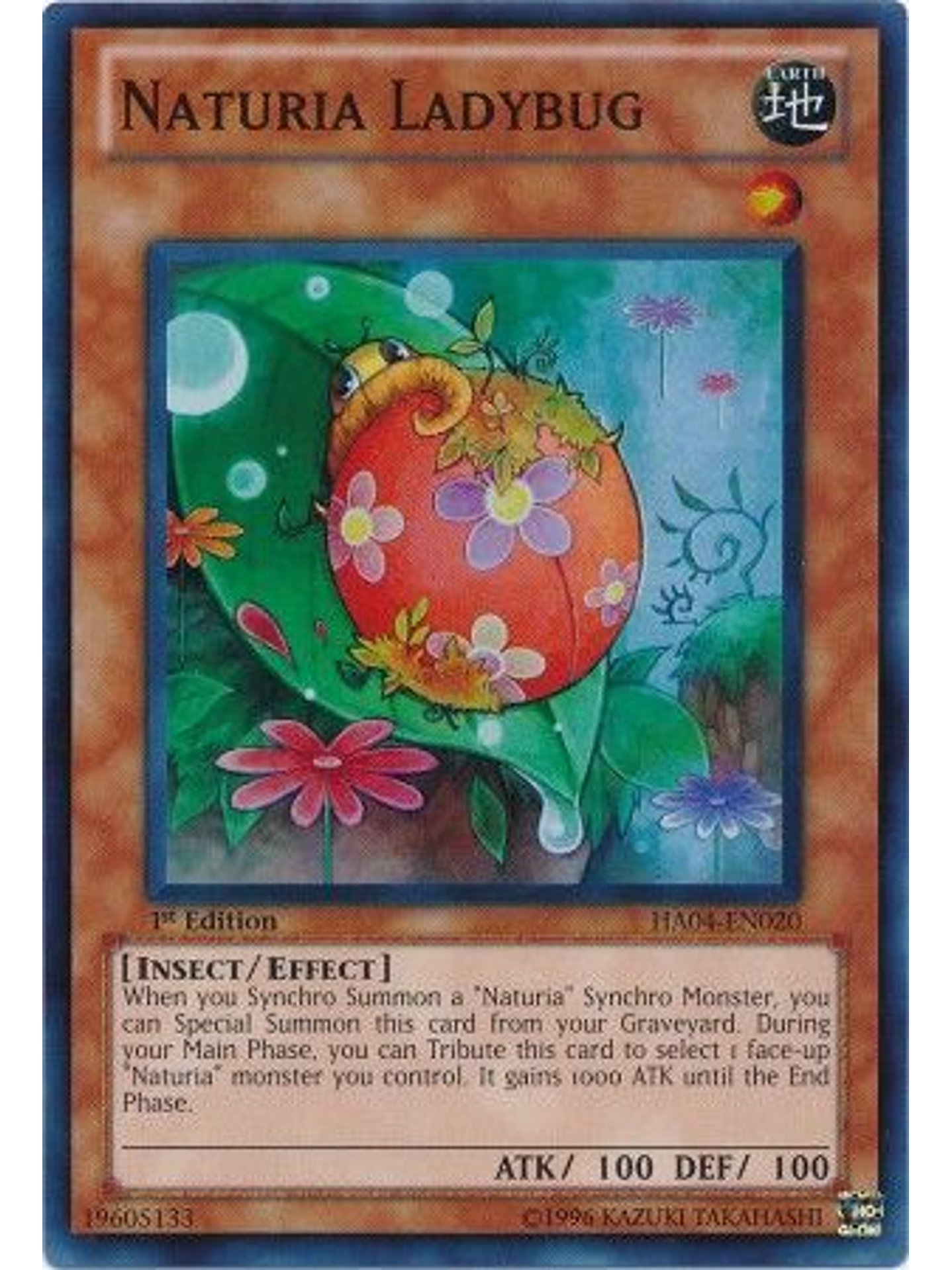 Naturia Ladybug - HA04-EN020 - Super Rare 1st Edition 1