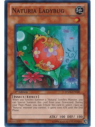 Naturia Ladybug - HA04-EN020 - Super Rare 1st Edition