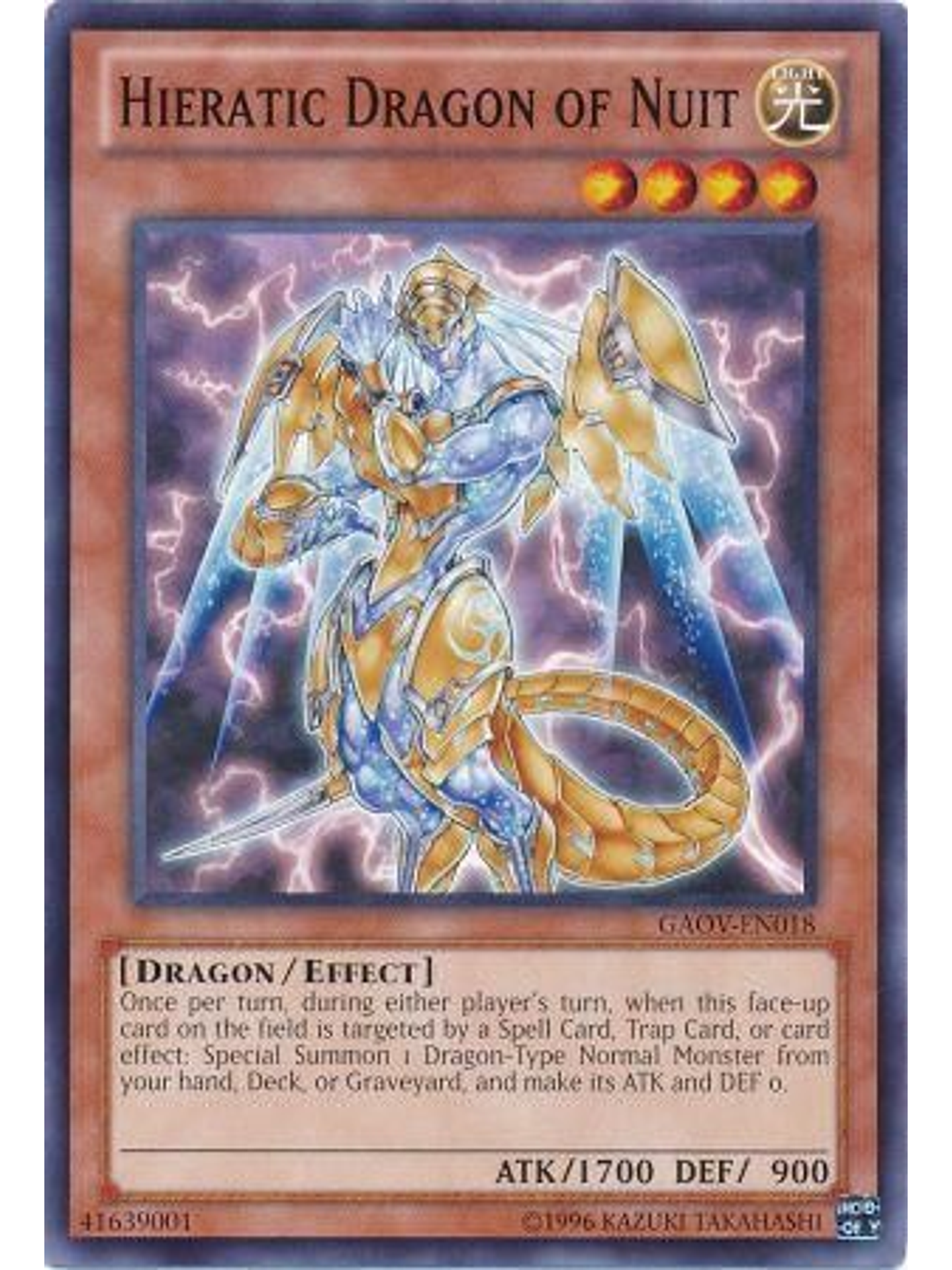 Hieratic Dragon of Nuit - GAOV-EN018 - Common Unlimited 1