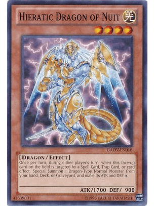 Hieratic Dragon of Nuit - GAOV-EN018 - Common Unlimited