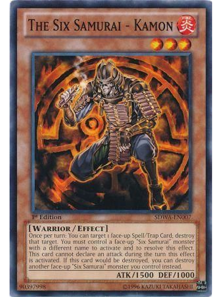 The Six Samurai - Kamon - SDWA-EN007 - Common 1st Edition 1