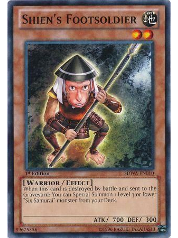 Shien's Footsoldier - SDWA-EN010 - Common 1st Edition 1