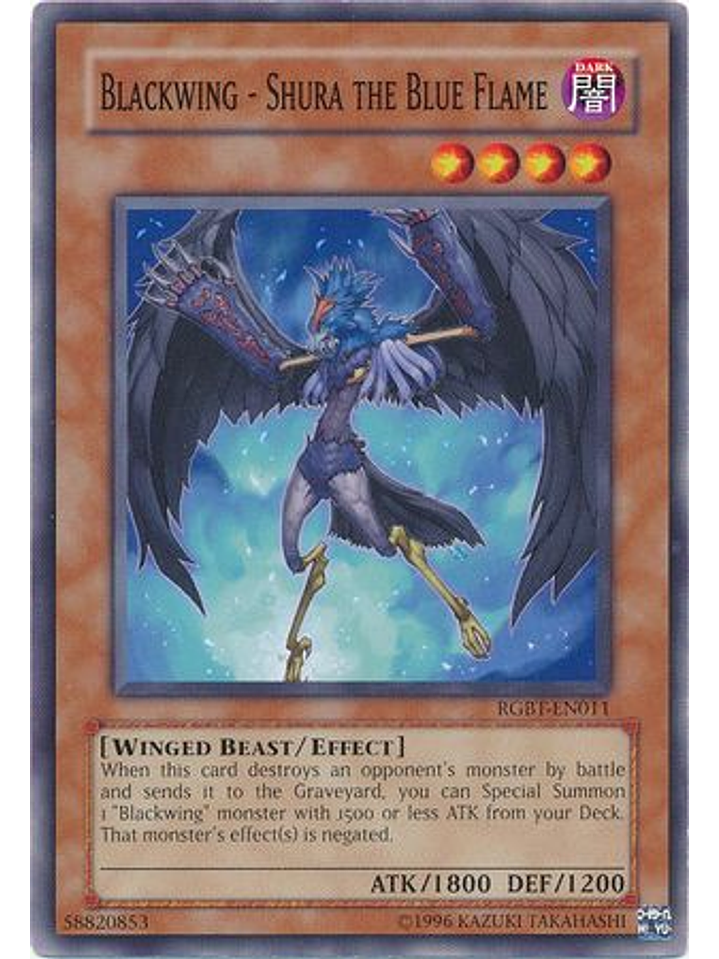 Blackwing - Shura the Blue Flame - RGBT-EN011 - Common Unlimited 1