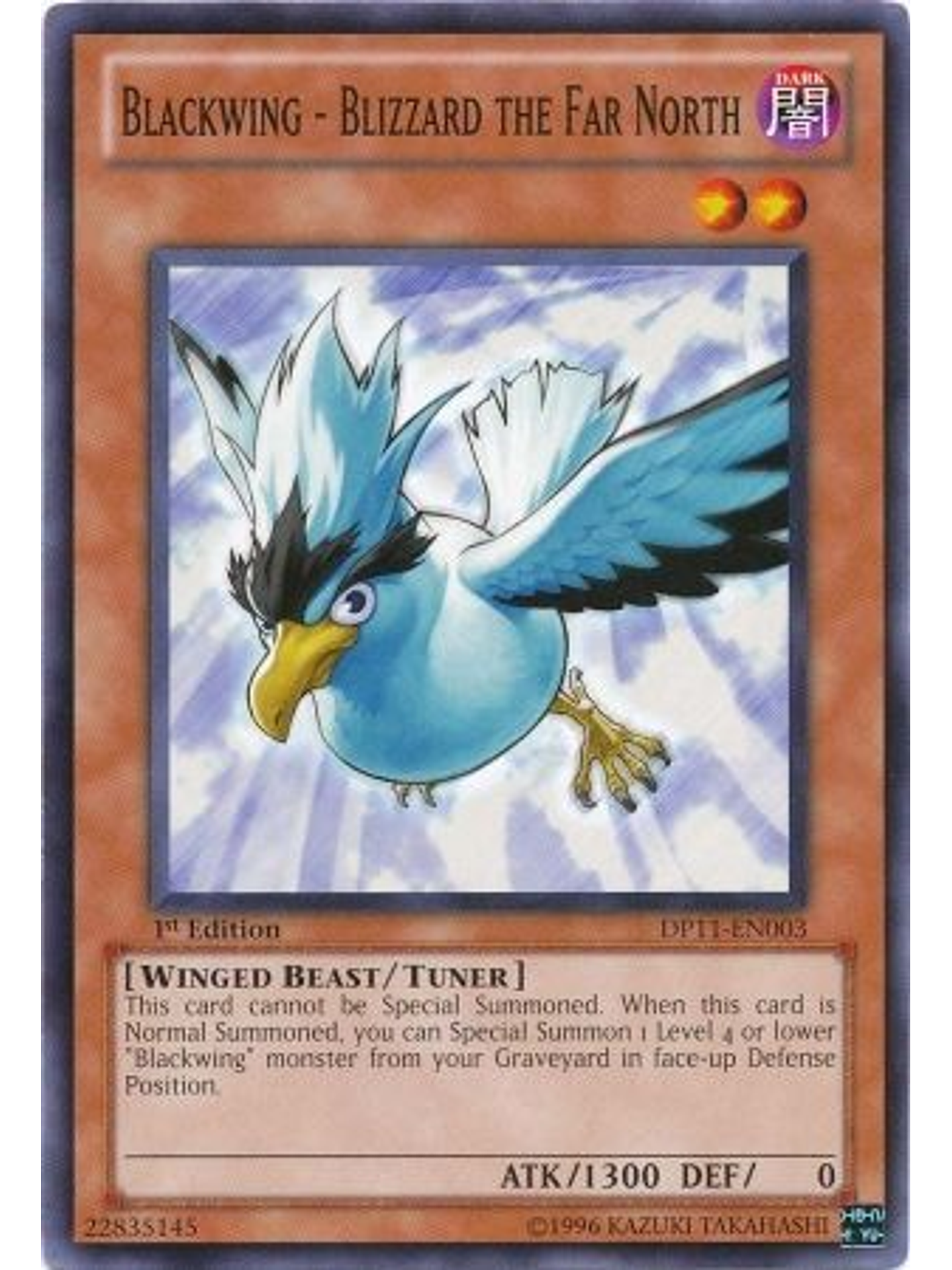 Blackwing - Blizzard the Far North - DP11-EN003 - Common 1st Edition 1