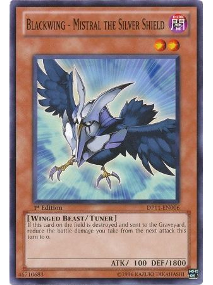 Blackwing - Mistral the Silver Shield- DP11-EN006 - Common 1st Edition 1
