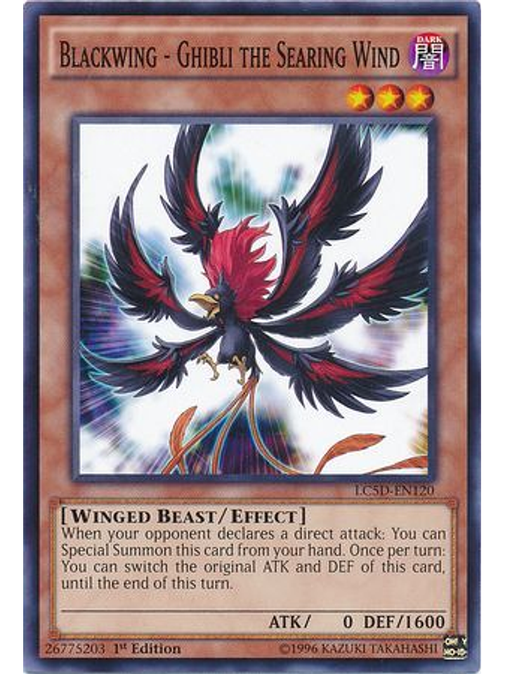 Blackwing - Ghibli the Searing Wind - LC5D-EN120 - Common 1st Edition 1