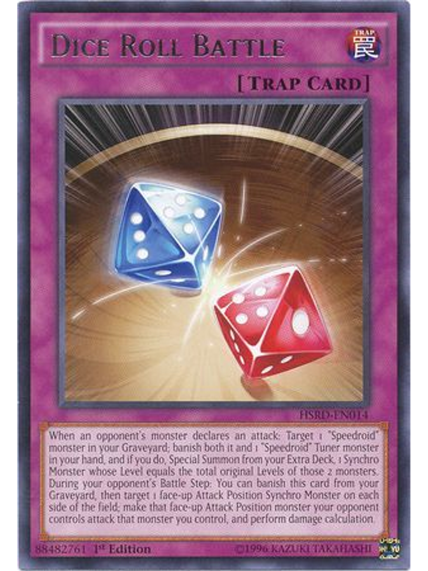 Dice Roll Battle - HSRD-EN014 - Rare 1st Edition 1