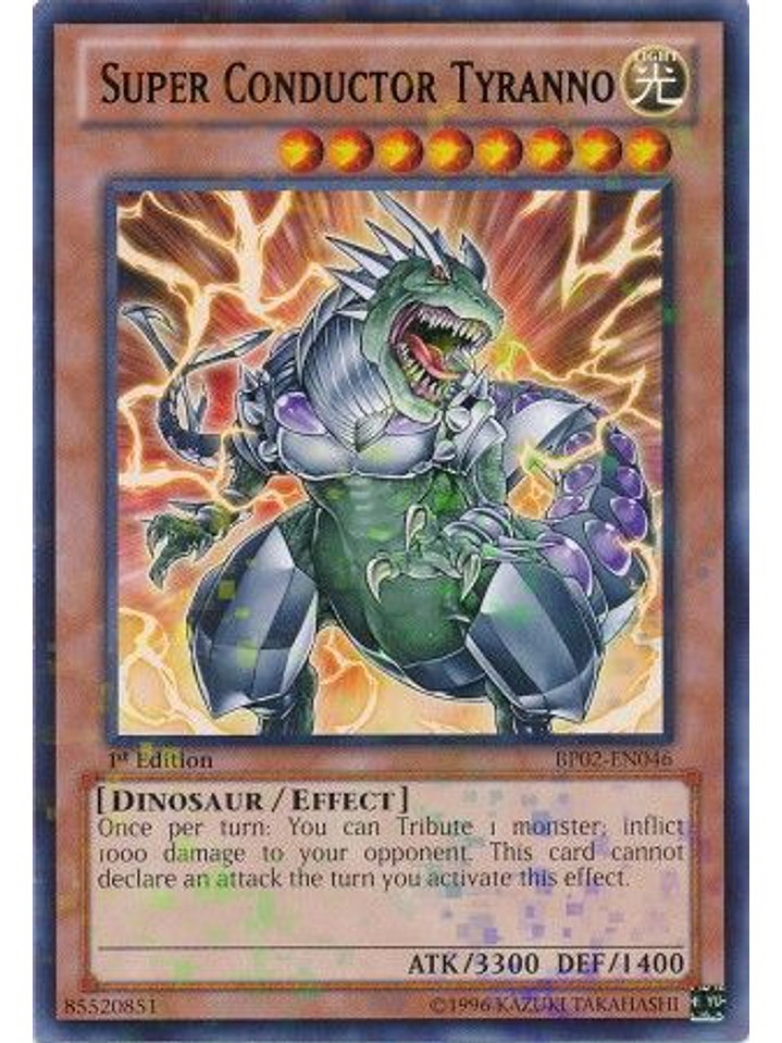 Super Conductor Tyranno - BP02-EN046 - Mosaic Rare 1st Edition 1