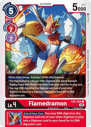EX3-008 C Flamedramon 