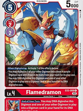 EX3-008 C Flamedramon 