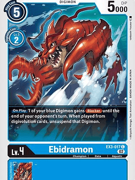 EX3-017 C Ebidramon 