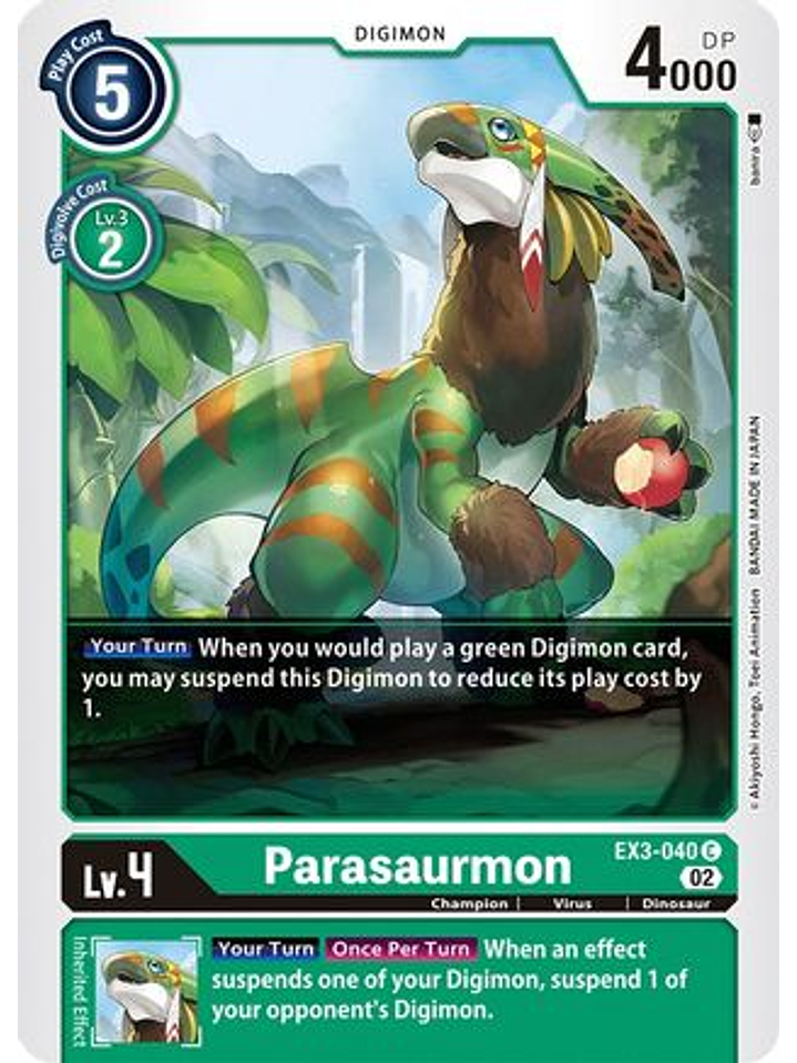 EX3-040 C Parasaurmon  1
