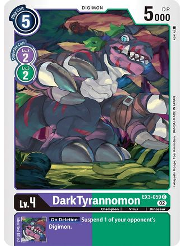EX3-059 C DarkTyrannomon  1
