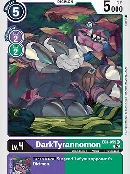EX3-059 C DarkTyrannomon 