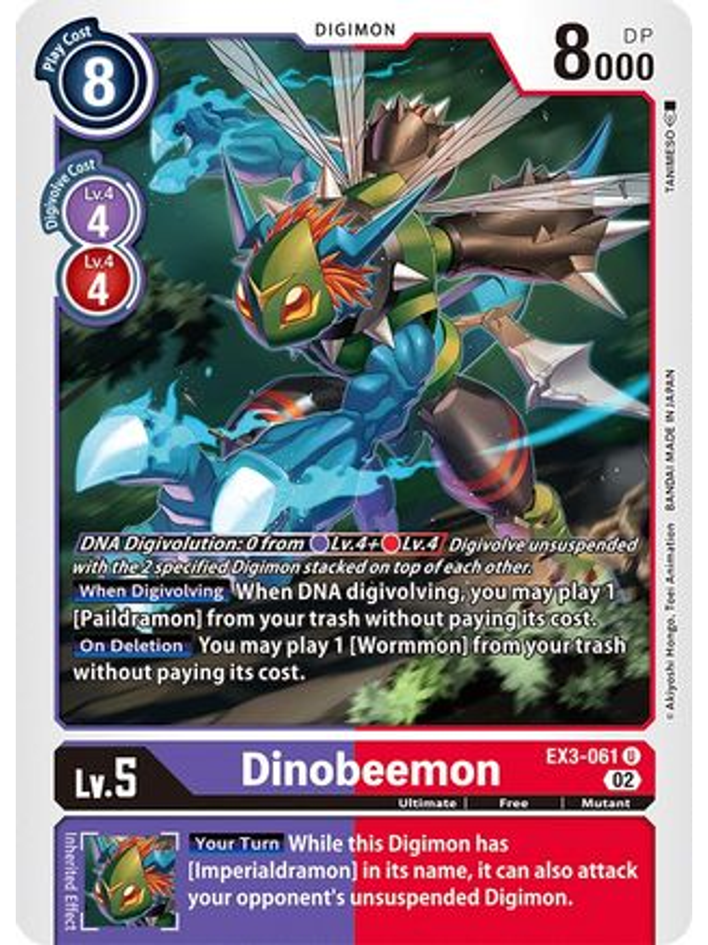 EX3-061 U Dinobeemon  1