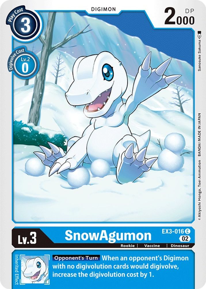 EX3-016 C SnowAgumon 