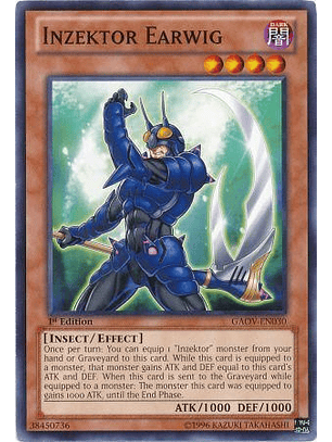 Inzektor Earwig - GAOV-EN030 - Common 1st Edition