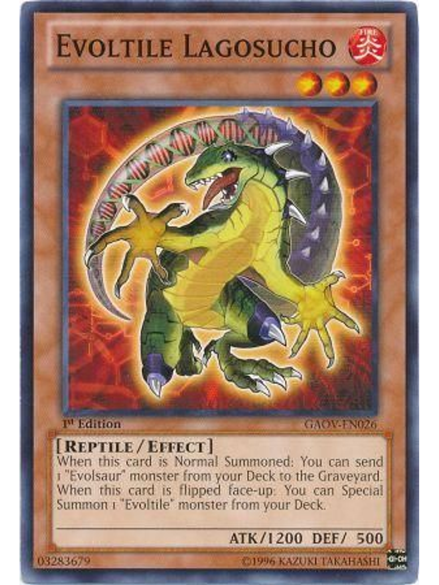 Evoltile Lagosucho - GAOV-EN026 - Common 1st Edition 1