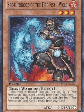 Brotherhood of the Fire Fist - Wolf - LTGY-EN026 - Common 1st Edition