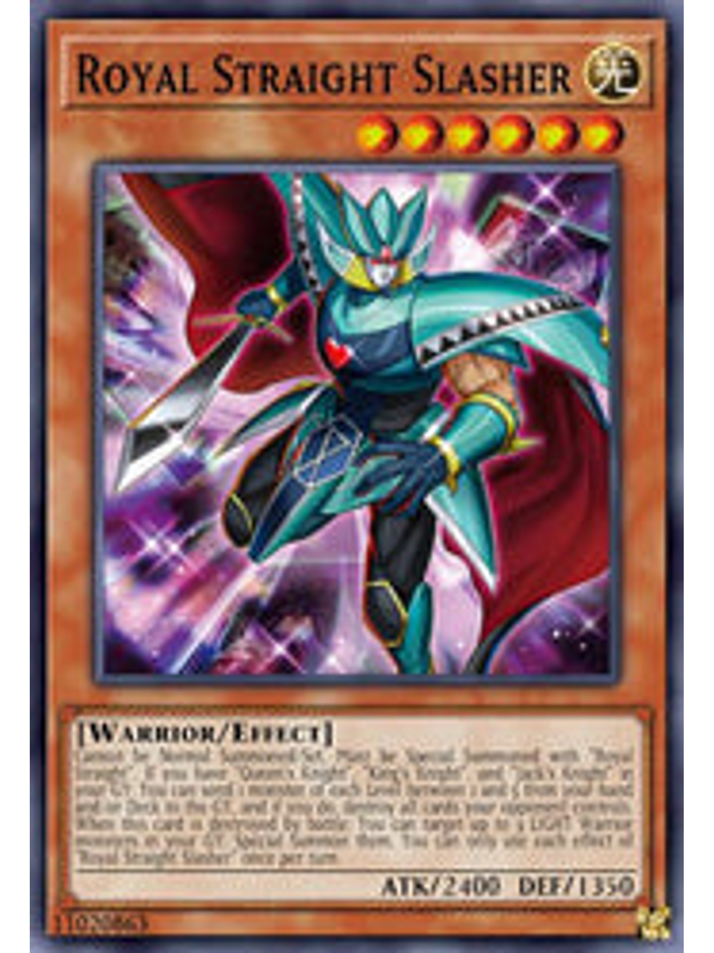 Royal Straight Slasher - BLCR-EN001 - Secret Rare 1st Edition 1