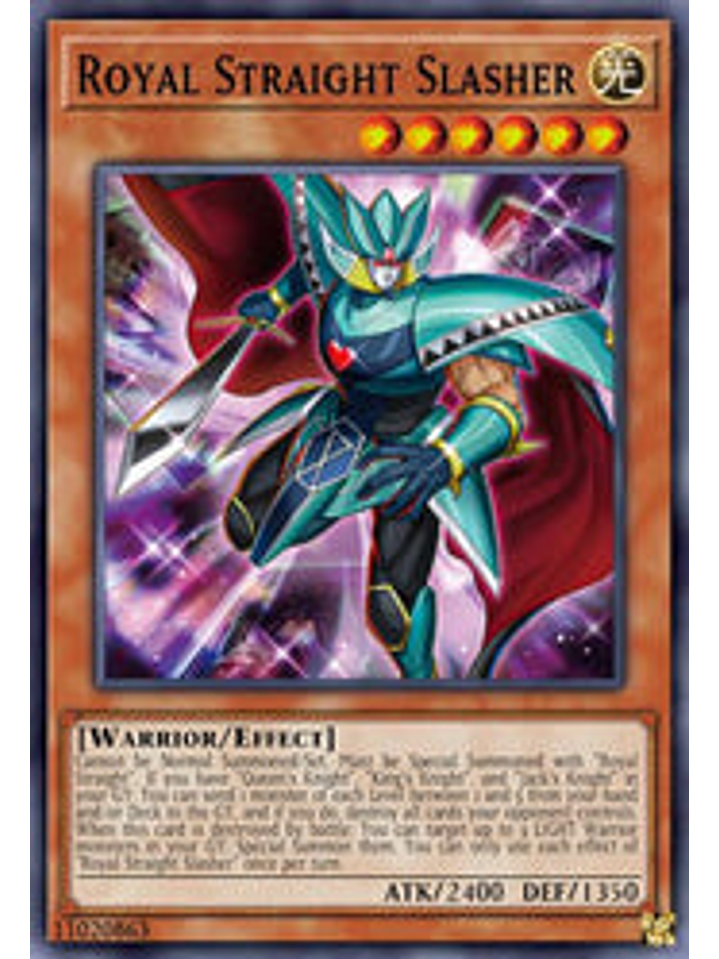 Royal Straight Slasher - BLCR-EN001 - Secret Rare 1st Edition 1