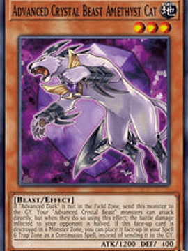 Advanced Crystal Beast Amethyst Cat - BLCR-EN011 - Secret Rare 1st Edition