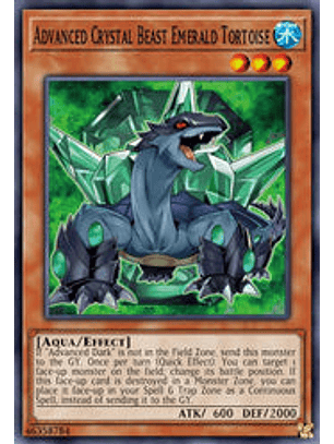 Advanced Crystal Beast Emerald Tortoise - BLCR-EN012 - Secret Rare 1st Edition