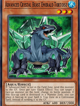 Advanced Crystal Beast Emerald Tortoise - BLCR-EN012 - Secret Rare 1st Edition