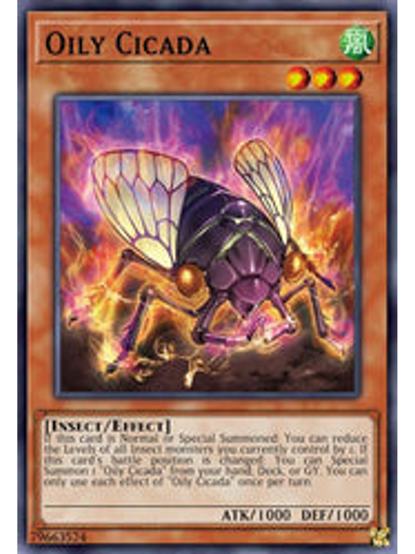 Oily Cicada - BLCR-EN027 - Ultra Rare 1st Edition 1