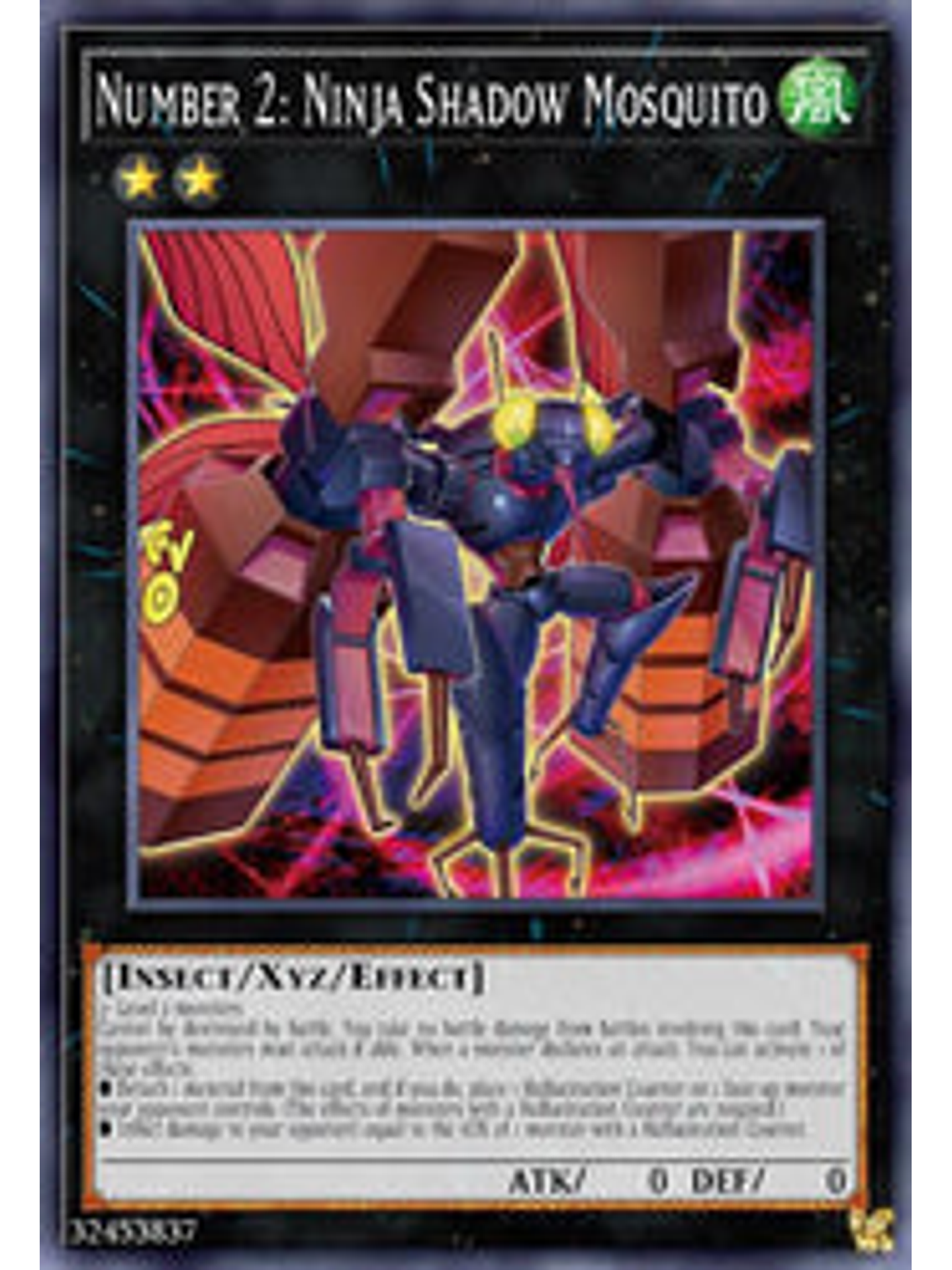Number 2: Ninja Shadow Mosquito - BLCR-EN029 - Secret Rare 1st Edition 1
