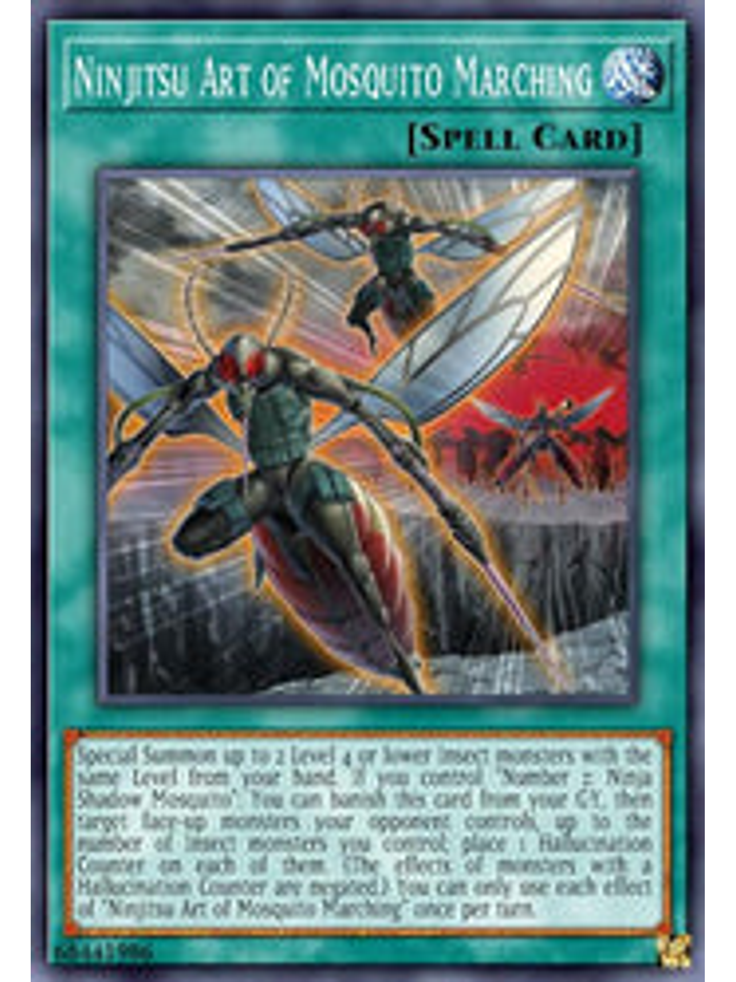 Ninjitsu Art of Mosquito Marching - BLCR-EN030 - Ultra Rare 1st Edition 1