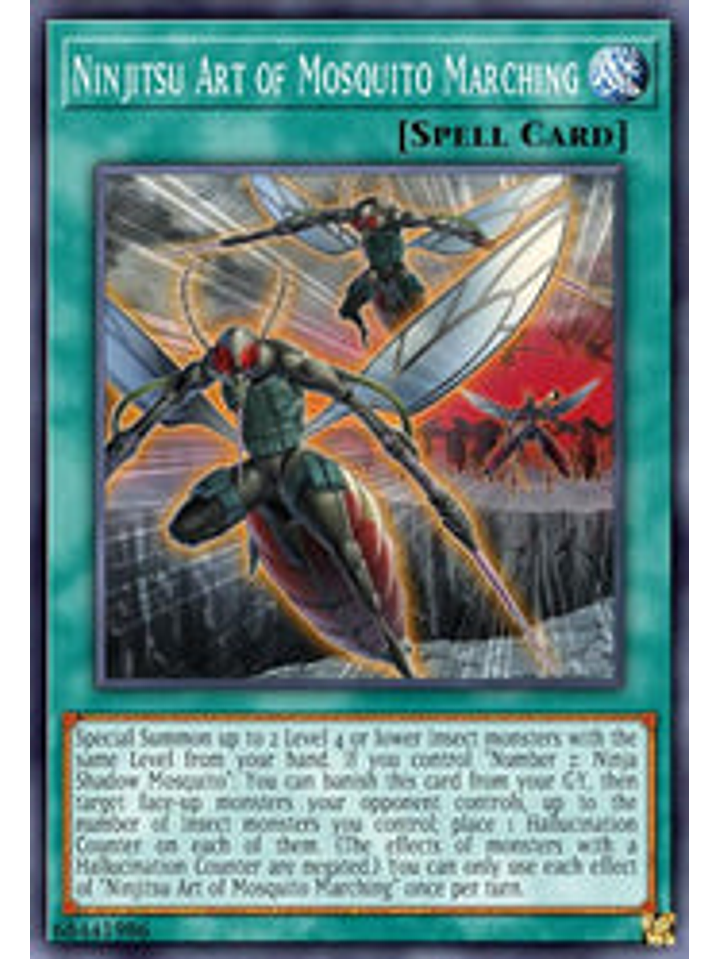 Ninjitsu Art of Mosquito Marching - BLCR-EN030 - Ultra Rare 1st Edition 1