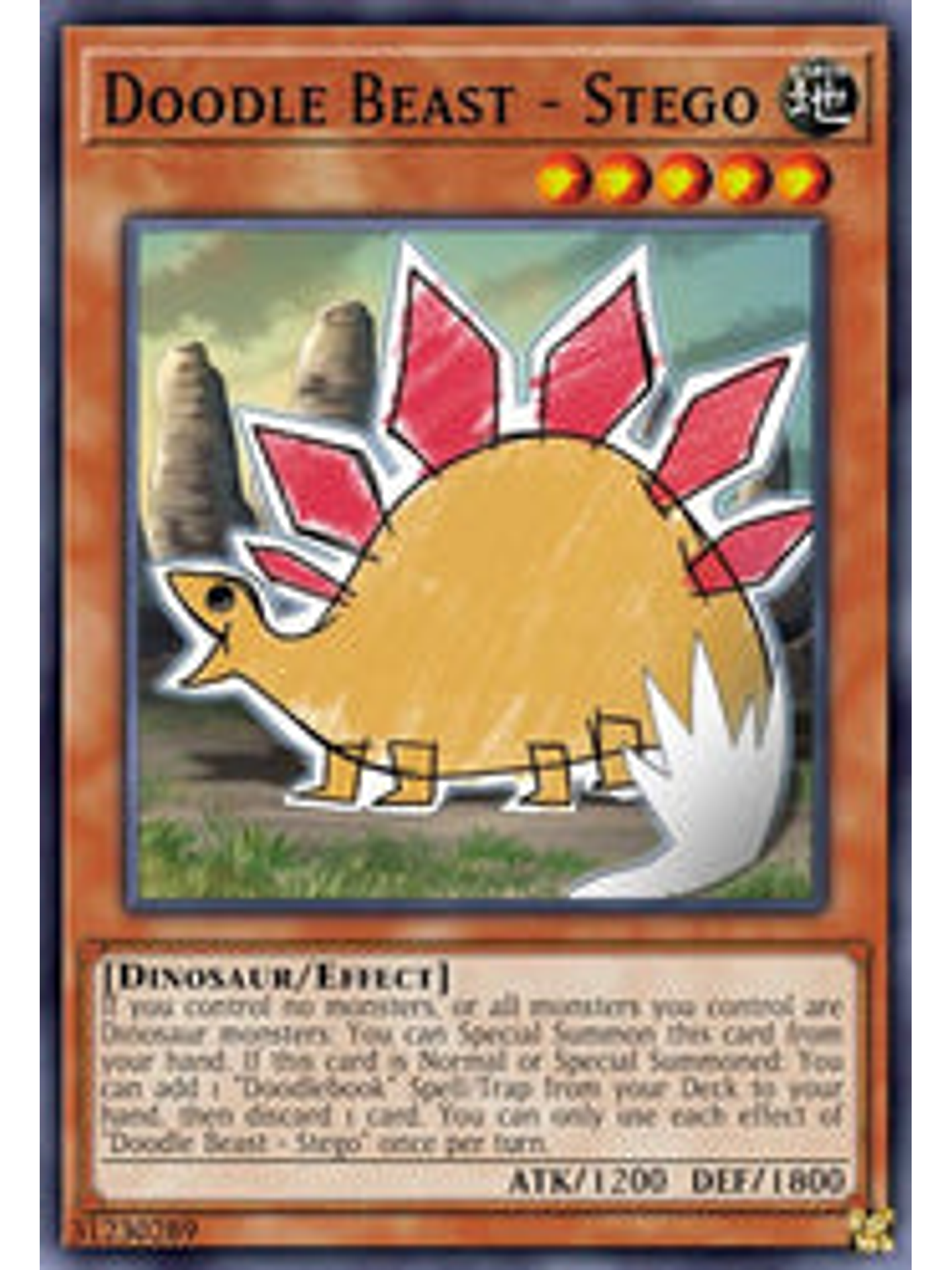 Doodle Beast - Stego - BLCR-EN032 - Secret Rare 1st Edition 1
