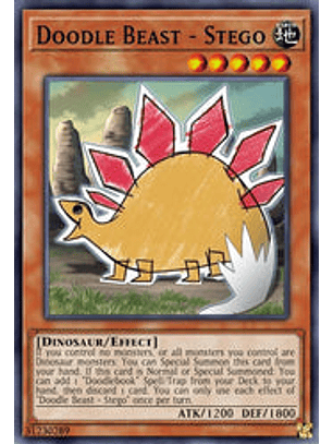Doodle Beast - Stego - BLCR-EN032 - Secret Rare 1st Edition