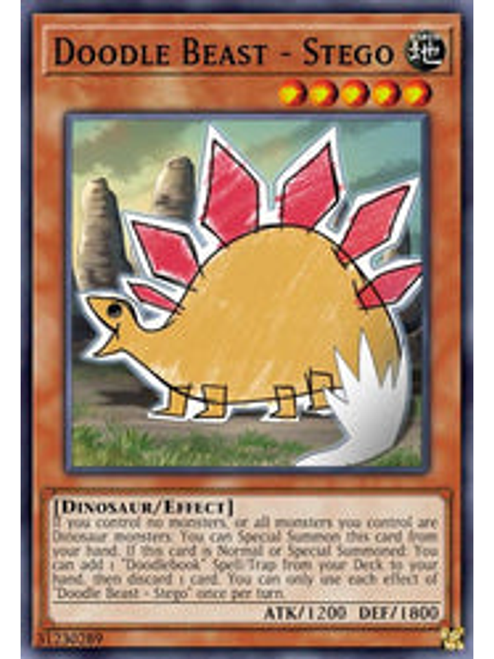 Doodle Beast - Stego - BLCR-EN032 - Secret Rare 1st Edition 1
