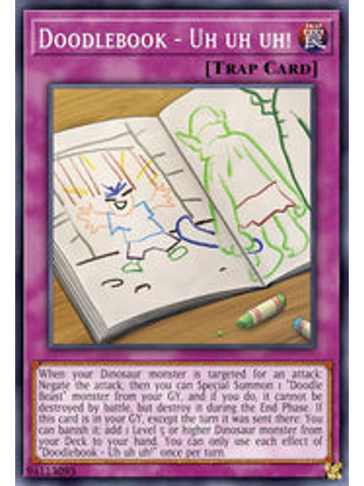 Doodlebook - Uh uh uh! - BLCR-EN034 - Ultra Rare 1st Edition 1