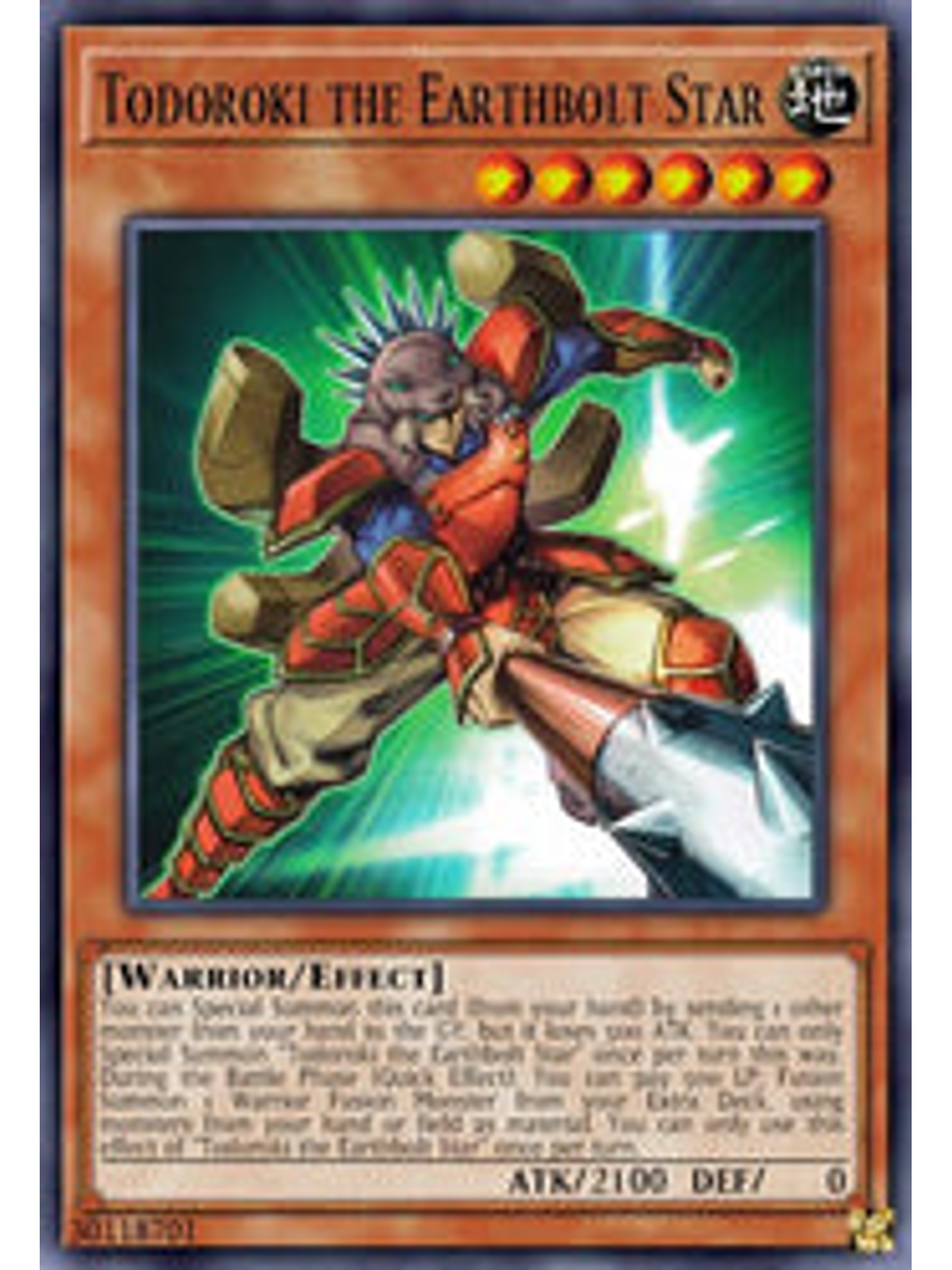 Todoroki the Earthbolt Star - BLCR-EN035 - Ultra Rare 1st Edition 1