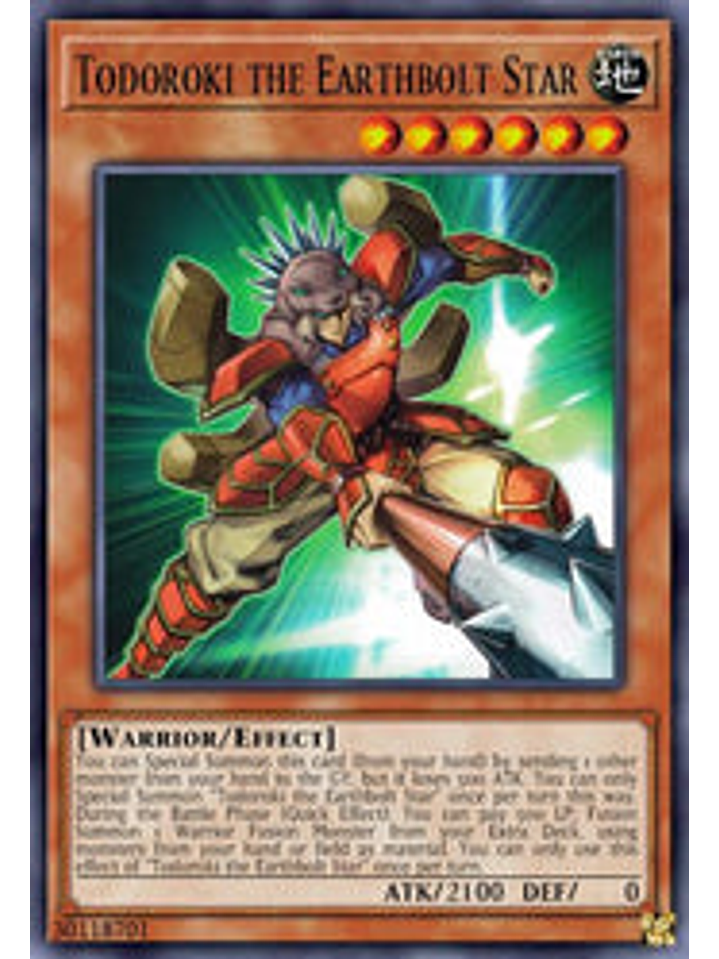 Todoroki the Earthbolt Star - BLCR-EN035 - Ultra Rare 1st Edition 1