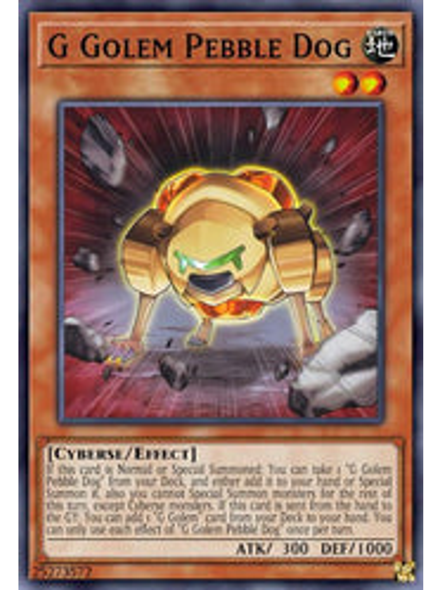 G Golem Pebble Dog - BLCR-EN041 - Ultra Rare 1st Edition 1