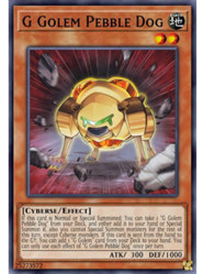 G Golem Pebble Dog - BLCR-EN041 - Ultra Rare 1st Edition 1